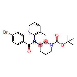 1-Piperidinecarboxylic acid, 3-[(4-bromobenzoyl)(3-methyl-2-pyridinyl)amino]-, 1,1-dimethylethyl ester, (3R)-