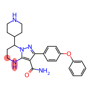 2-(4-phenoxyphenyl)-7-(piperidin-4-yl)-4,5,6,7-tetrahydropyrazolo[1,5-a]pyrimidine-3-carboxamide