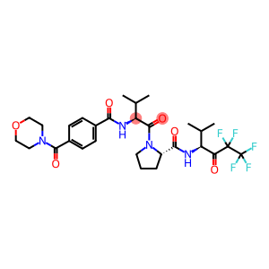 (2S)-1-[(2S)-3-Methyl-2-[[4-(morpholine-4-carbonyl)benzoyl]amino]butanoyl]-N-[(3S)-5,5,6,6,6-pentafluoro-2-methyl-4-oxohexan-3-yl]pyrrolidine-2-carboxamide