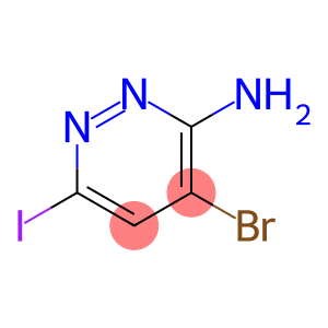 3-Pyridazinamine, 4-bromo-6-iodo-