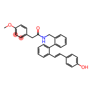 Benzeneacetamide, N-[[2'-[(1E)-2-(4-hydroxyphenyl)ethenyl][1,1'-biphenyl]-2-yl]methyl]-4-methoxy-