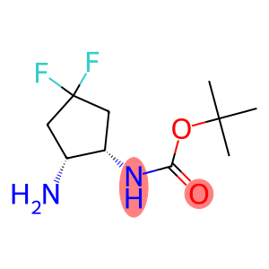 tert-butyl N-[(1S,2R)-2-amino-4,4-difluorocyclopentyl]carbamate