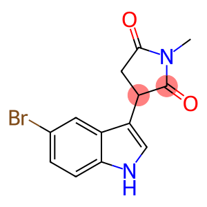 3-(5-bromo-1H-indol-3-yl)-N-methylsuccinimide