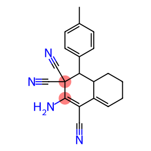 2-amino-4-(4-methylphenyl)-4a,5,6,7-tetrahydronaphthalene-1,3,3(4H)-tricarbonitrile