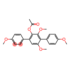 [1,1':4',1''-Terphenyl]-2'-ol,3',4,4'',5'-tetramethoxy-, acetate (9CI)