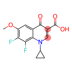 1-Cyclopropyl-7,8-difluoro-1,4-dihydro-6-methoxy-4-oxo-3-quinolinecarboxylic acid