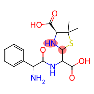 (4S)-2-(((R)-2-Amino-2-phenylacetamido)(carboxy)-methyl)-5,5-dimethylthiazolidine-4-carboxylic