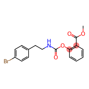 Benzoic acid, 2-[[[[2-(4-bromophenyl)ethyl]amino]carbonyl]oxy]-, methyl ester