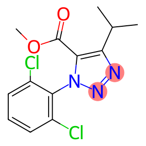 1H-1,2,3-TRIAZOLE-5-CARBOXYLIC ACID, 1-(2,6-DICHLOROPHENYL)-4-(1-METHYLETHYL)-, METHYL ESTER