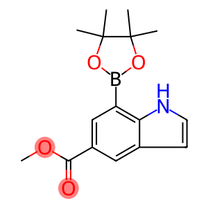 7-(4,4,5,5-Tetramethyl-[1,3,2]dioxaborolan-2-yl)-1H-indole-5-carboxylic acid methyl ester