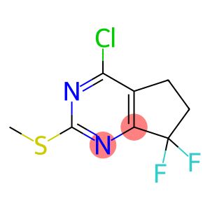 4-氯-7,7-二氟-2-甲硫基-6,7-二氢-5H-环戊并[D]嘧啶