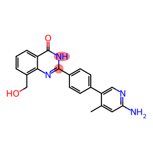 2-(4-(6-Amino-4-methylpyridin-3-yl)phenyl)-8-(hydroxymethyl)quinazolin-4(3H)-one