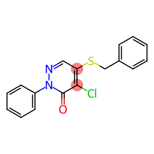 3(2H)-Pyridazinone, 4-chloro-2-phenyl-5-[(phenylmethyl)thio]-