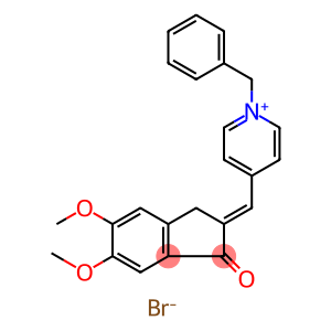 Pyridinium, 4-[(E)-(1,3-dihydro-5,6-dimethoxy-1-oxo-2H-inden-2-ylidene)methyl]-1-(phenylmethyl)-, bromide (1:1)