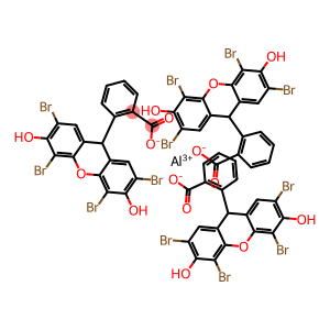 2-(2,4,5,7-tetrabromo-3,6-dihydroxyxanthen-9-yl)benzoic acid, aluminium salt