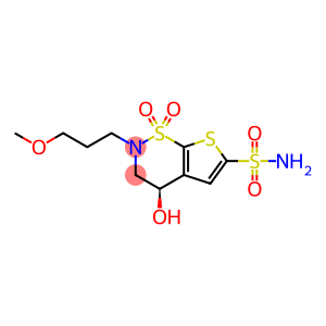 (R)-4-Hydroxy-2-(3-methoxypropyl)-3,4-dihydro-2H-thieno[3,2-e][1,2]thiazine-6-sulfonamide 1,1-dioxide