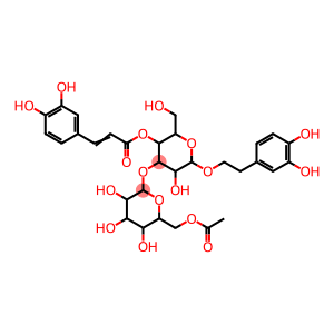 b-D-Glucopyranoside,2-(3,4-dihydroxyphenyl)ethyl 3-O-(6-O-acetyl-b-D-glucopyranosyl)-,4-[(2E)-3-(3,4-dihydroxyphenyl)-2-propenoate]