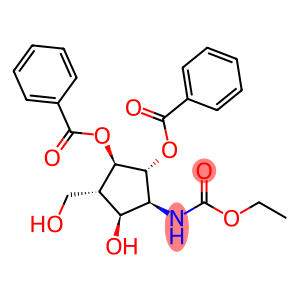 Carbamic acid, 2,3-bis(benzoyloxy)-5-hydroxy-4-(hydroxymethyl)cyclopentyl-, ethyl ester, 1S-(1.alpha.,2.beta.,3.alpha.,4.beta.,5.alpha.)-