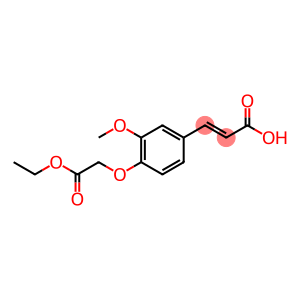 (E)-3-[4-(2-ethoxy-2-oxoethoxy)-3-methoxyphenyl]prop-2-enoic acid