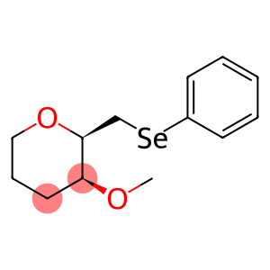 2H-Pyran, tetrahydro-3-methoxy-2-[(phenylseleno)methyl]-, cis- (9CI)
