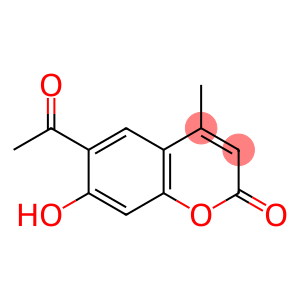 2H-1-benzopyran-2-one, 6-acetyl-7-hydroxy-4-methyl-