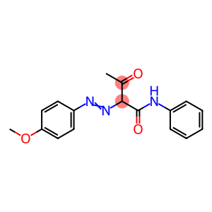 2-[(p-methoxyphenyl)azo]acetoacetanilide