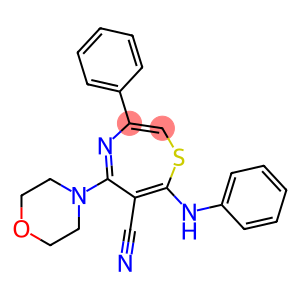 7-ANILINO-5-MORPHOLINO-3-PHENYL-1,4-THIAZEPINE-6-CARBONITRILE