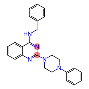 4-Quinazolinamine, N-(phenylmethyl)-2-(4-phenyl-1-piperazinyl)-