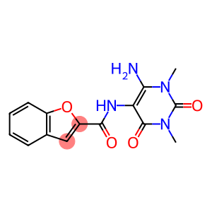 2-Benzofurancarboxamide,  N-(6-amino-1,2,3,4-tetrahydro-1,3-dimethyl-2,4-dioxo-5-pyrimidinyl)-