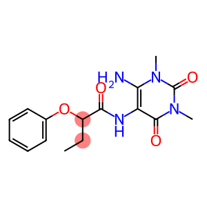 Butanamide,  N-(6-amino-1,2,3,4-tetrahydro-1,3-dimethyl-2,4-dioxo-5-pyrimidinyl)-2-phenoxy-