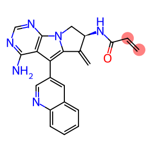 2-Propenamide, N-[(7S)-4-amino-7,8-dihydro-6-methylene-5-(3-quinolinyl)-6H-pyrimido[5,4-b]pyrrolizin-7-yl]-