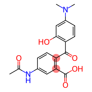 4Acetamido-2carboxy-4-dimethylamino-2-hydroxybenzophenone