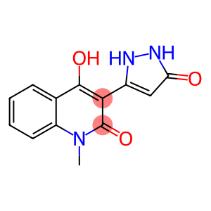 4-HYDROXY-1-METHYL-3-(5-OXO-2,5-DIHYDRO-1H-PYRAZOL-3-YL)-2(1H)-QUINOLINONE