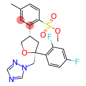 (3S,5S)-甲苯-4-磺酸-5-(2,4-二氟苯基)-5-(1H-1,2,4-三氮唑-1-基)甲基四氢呋喃-3-基甲基酯