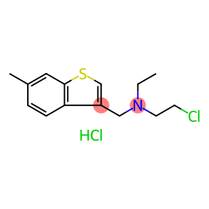 Benzo[b]thiophene-3-methanamine, N-(2-chloroethyl)-N-ethyl-6-methyl-, hydrochloride (1:1)