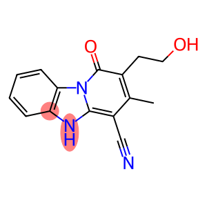 Pyrido[1,2-a]benzimidazole-4-carbonitrile, 1,5-dihydro-2-(2-hydroxyethyl)-3-methyl-1-oxo-