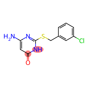 6-amino-2-[(3-chlorophenyl)methylsulfanyl]-1H-pyrimidin-4-one