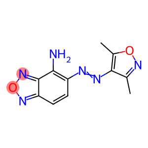 5-[(3,5-dimethyl-4-isoxazolyl)diazenyl]-2,1,3-benzoxadiazol-4-ylamine