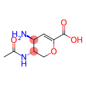 L-threo-Hex-2-enonic acid, 5-(acetylamino)-4-amino-2,6-anhydro-3,4,5-trideoxy- (9CI)