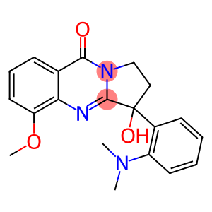 Pyrrolo[2,1-b]quinazolin-9(1H)-one,  3-[2-(dimethylamino)phenyl]-2,3-dihydro-3-hydroxy-5-methoxy-