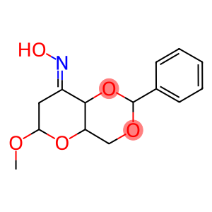 a-D-erythro-Hexopyranosid-3-ulose,methyl 2-deoxy-4,6-O-(phenylmethylene)-, oxime (9CI)