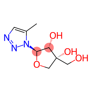 3,4-Furandiol, tetrahydro-4-(hydroxymethyl)-2-(5-methyl-1H-1,2,3-triazol-1-yl)-, (2R,3R,4R)- (9CI)