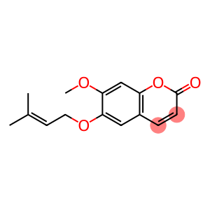 6-[(3-methylbut-2-enyl)oxy]-7-methoxy-2H-chromen-2-one