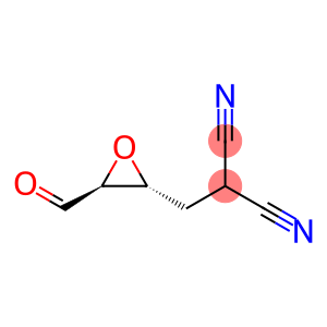 Propanedinitrile, [(3-formyloxiranyl)methyl]-, trans- (9CI)