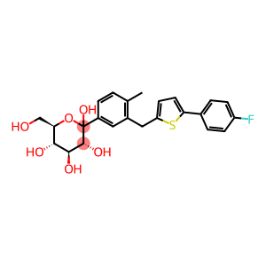 (2S,3R,5S,6R)-2-(3-((5-(4-Fluorophenyl)thiophen-2-yl)methyl)-4-methylphenyl)-6-(hydroxymethyl)tetrahydro-2H-pyran-2,3,4,5-tetraol