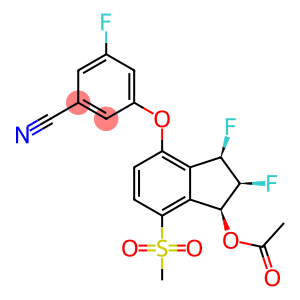 Benzonitrile, 3-[[(1S,2S,3R)-1-(acetyloxy)-2,3-difluoro-2,3-dihydro-7-(methylsulfonyl)-1H-inden-4-yl]oxy]-5-fluoro-