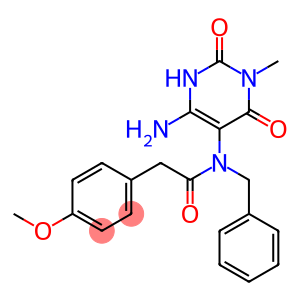 Benzeneacetamide,  N-(4-amino-1,2,3,6-tetrahydro-1-methyl-2,6-dioxo-5-pyrimidinyl)-4-methoxy-N-(phenylmethyl)-