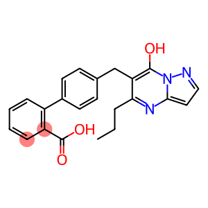 6-((2'-Carboxybiphenyl-4-yl)methyl)-7-hydroxy-5-propylpyrazolo(1,5-a)pyrimidine