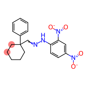 1-Phenylcyclohexanecarbaldehyde 2,4-dinitrophenyl hydrazone