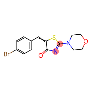 4(5H)-Thiazolone, 5-[(4-bromophenyl)methylene]-2-(4-morpholinyl)-